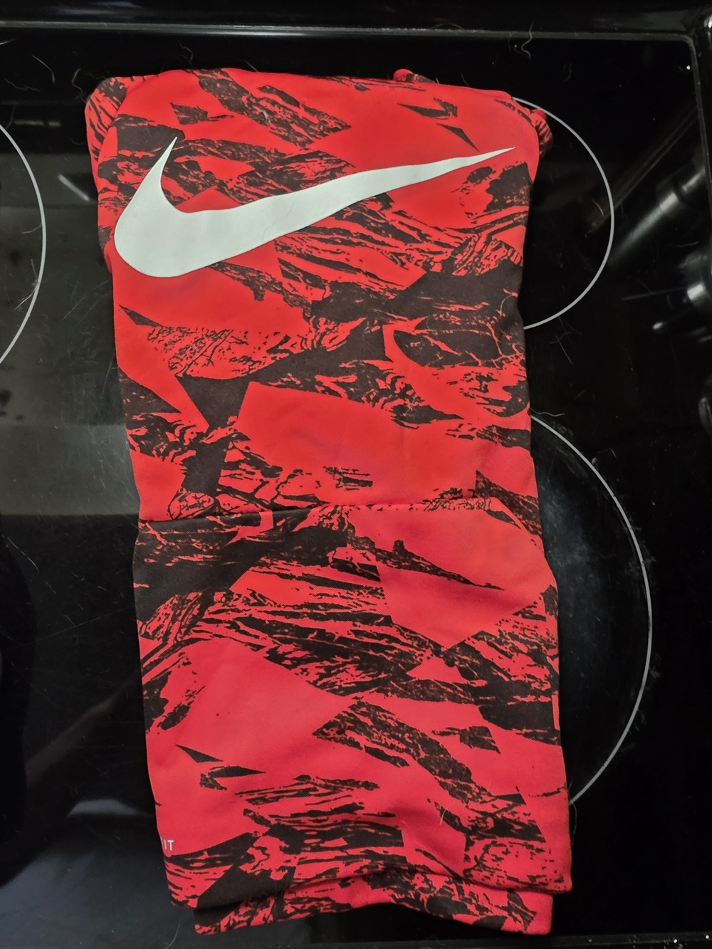 Boys Nike Red & Black Hoodie
